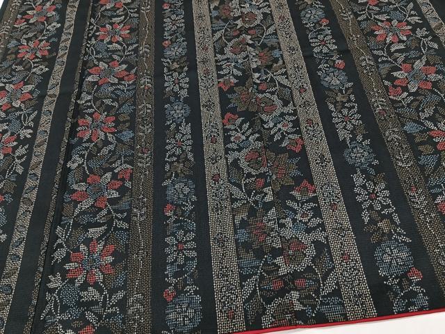 平和屋着物■小紋　間道草花文　洗える着物　CABG6838xi