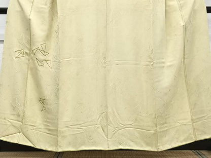 平和屋着物■豪華色留袖　幾何学地紋　金糸　正絹　逸品　CABG6841xi