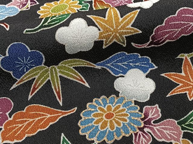 平和屋着物■豪華黒留袖　刺繍　亀甲花文　松竹梅　金彩　正絹　逸品　CABG6842xi