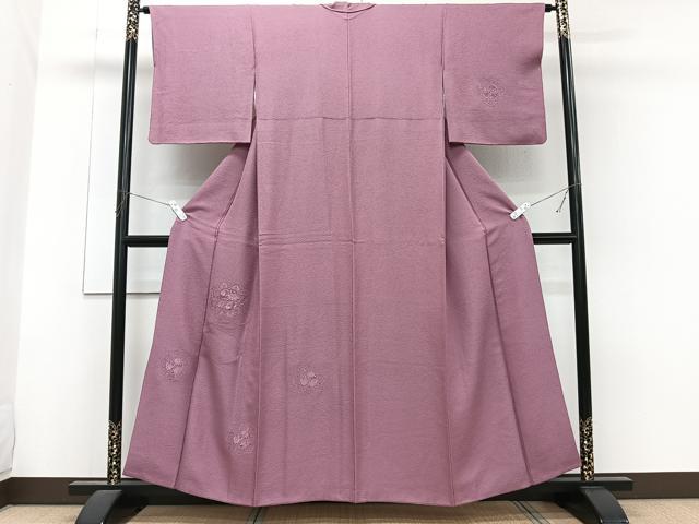 平和屋着物■中国三大刺繍　スワトウ刺繍　相良刺繍　無地絵羽訪問着　正倉院花文　菖蒲色　正絹　逸品　CABG6848xi