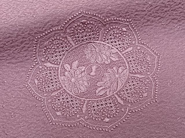 平和屋着物■中国三大刺繍　スワトウ刺繍　相良刺繍　無地絵羽訪問着　正倉院花文　菖蒲色　正絹　逸品　CABG6848xi