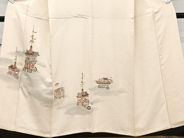 平和屋着物■訪問着　鉾人物文　寿光織　金糸　正絹　逸品　CABG6855xi