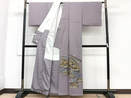 平和屋着物■豪華色留袖　風景文　金銀彩　正絹　逸品　CABG6859xi