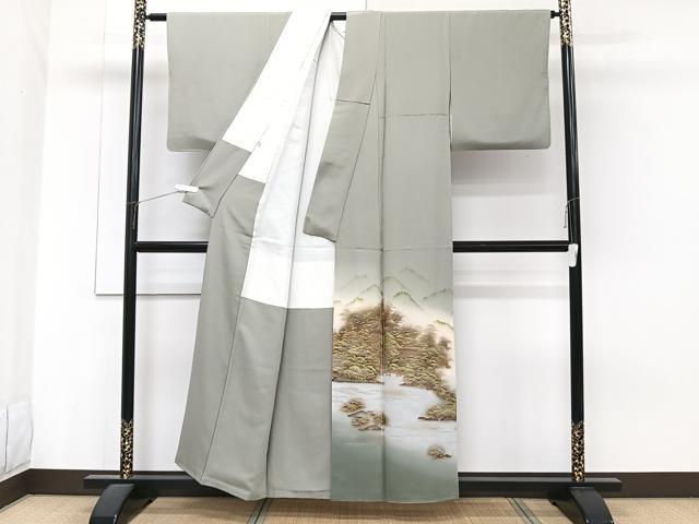 平和屋着物■豪華色留袖　遠山風景文　暈し染め　金彩　正絹　逸品　CABG6865xi