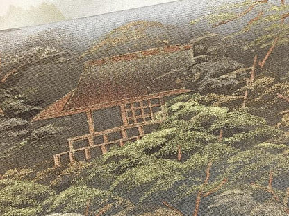 平和屋着物■豪華色留袖　遠山風景文　暈し染め　金彩　正絹　逸品　CABG6865xi