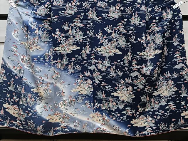 平和屋着物■訪問着　流水御所解花文　松竹梅　暈し染め　正絹　逸品　未使用　CABG6866xi