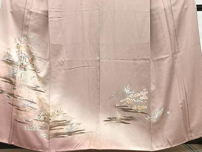 平和屋着物■訪問着　楽器花文　暈し染め　金銀彩　正絹　逸品　CABG6868xi