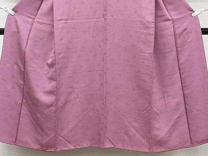 平和屋着物■色留訪問着　蘇州刺繍　幾何学文　金銀糸　正絹　逸品　CABG6885xi