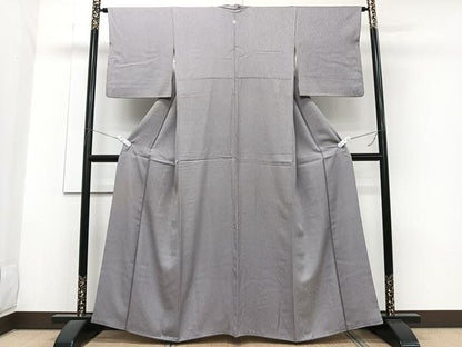 平和屋着物■上質な色無地　煤色　正絹　逸品　CABG6886xi