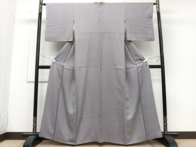 平和屋着物■上質な色無地　煤色　正絹　逸品　CABG6886xi