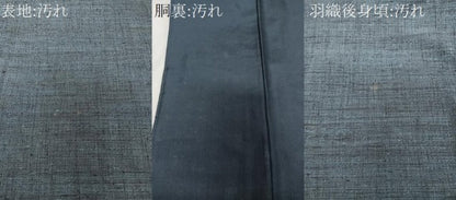 平和屋着物■男性　紬　アンサンブル　霞文　正絹　逸品　CABG6888xi
