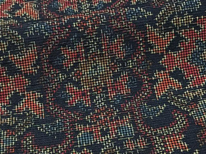 平和屋着物■上質な紬　草花文　正絹　逸品　CABG6894xi