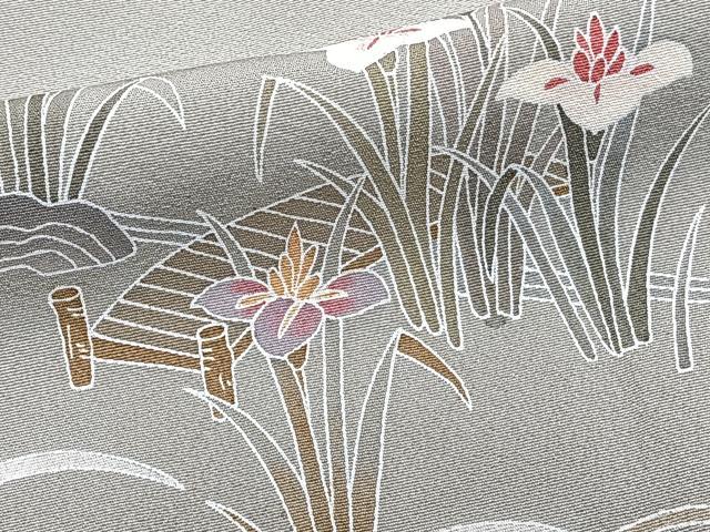 平和屋着物■訪問着　作家物　流水船文　松竹梅　暈し染め　正絹　逸品　CABG6905xi