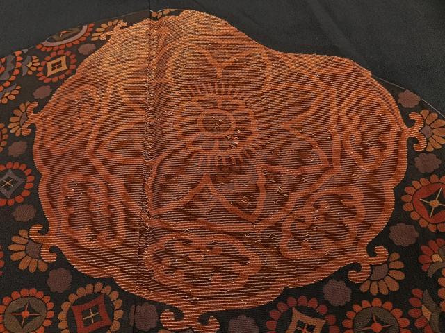 平和屋着物■豪華黒留袖 変わり正倉院花文 金糸 正絹 逸品 CABG6913xi