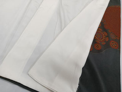 平和屋着物■豪華黒留袖 変わり正倉院花文 金糸 正絹 逸品 CABG6913xi