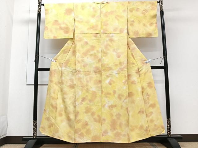 平和屋着物■上質な小紋　立波地紋　暈し染め　正絹　逸品　CABG6933xi