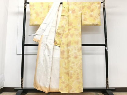 平和屋着物■上質な小紋　立波地紋　暈し染め　正絹　逸品　CABG6933xi