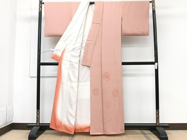 平和屋着物■色留訪問着　ドロンワーク　吉祥文　正絹　逸品　CABG6941xi