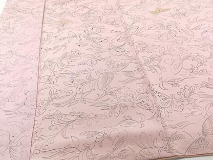 平和屋着物■上質な小紋　花蝶文　正絹　逸品　CABG6943xi