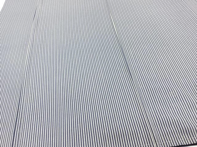 平和屋着物■上質な小紋　縞　正絹　逸品　未使用　CABG6946xi
