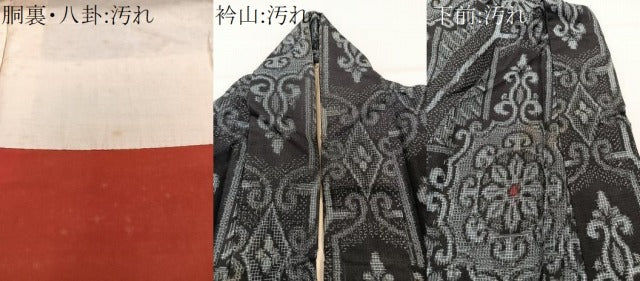 平和屋着物■本場大島紬　割込絣　吉祥文　正絹　逸品　CABG6948xi