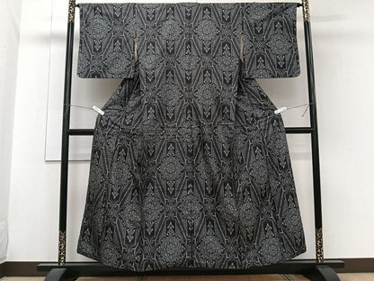 平和屋着物■本場大島紬　割込絣　吉祥文　正絹　逸品　CABG6948xi