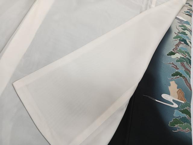 平和屋着物■豪華黒留袖　作家物　流水風景文　暈し染め　正絹　逸品　CABG6954xi