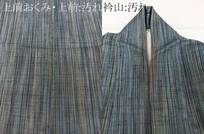 平和屋着物■上質な紬　縞　正絹　逸品　CABG6974xi