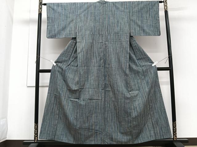 平和屋着物■上質な紬　縞　正絹　逸品　CABG6974xi