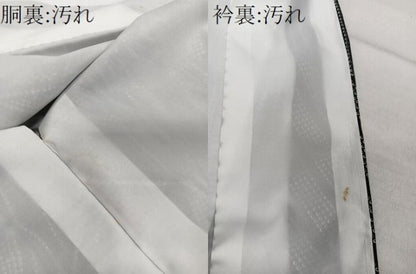 平和屋着物■小紋　切嵌文　黒地　洗える着物　CABG6982xi