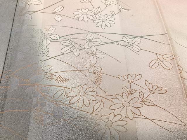 平和屋着物■訪問着　作家物　草花文　暈し染め　正絹　逸品　CABG6995xi