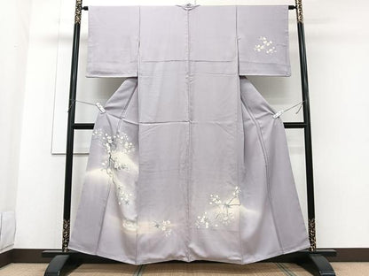 平和屋着物■訪問着　鴛鴦枝花文　暈し染め　正絹　逸品　CABG6996xi