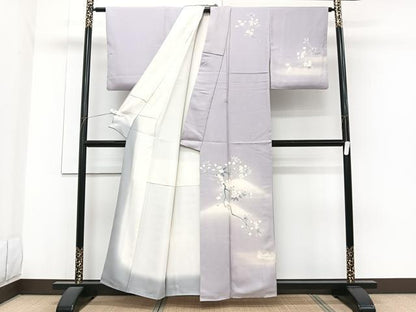 平和屋着物■訪問着　鴛鴦枝花文　暈し染め　正絹　逸品　CABG6996xi