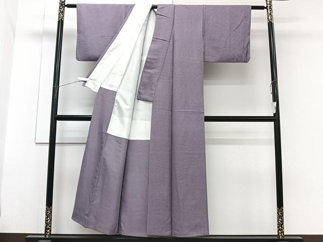 平和屋着物■上質な色無地　葡萄鼠色　正絹　逸品　CABG6999xi