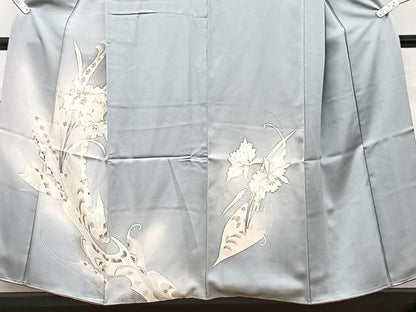 平和屋着物■訪問着　手描き　草花文　暈し染め　正絹　逸品　CABG7001xi