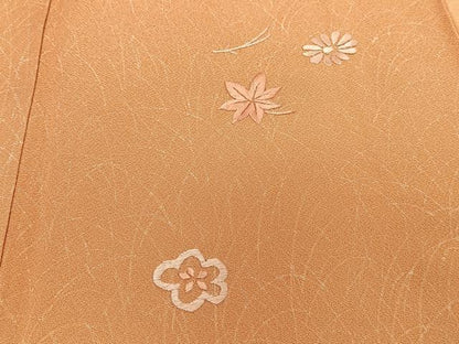 平和屋着物■訪問着　刺繍　草花文　暈し染め　正絹　逸品　CABG7003xi