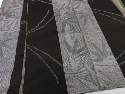 平和屋着物■本場大島紬　間道笹竹文　正絹　逸品　CABG7008xi