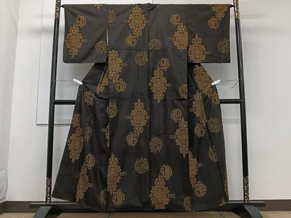 平和屋着物■本場大島紬　割込絣　吉祥文　正絹　逸品　CABG7009xi