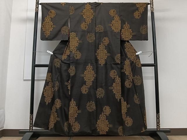平和屋着物■本場大島紬　割込絣　吉祥文　正絹　逸品　CABG7009xi