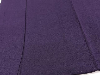 平和屋着物■上質な色無地　菖蒲色　鬼しぼ縮緬　正絹　逸品　CABG7012xi