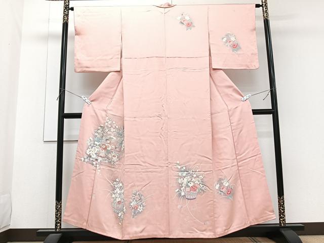 平和屋着物■訪問着　友禅　飾花文　暈し染め　正絹　逸品　CABG7015xi