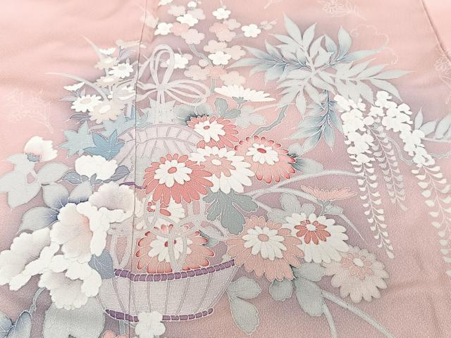 平和屋着物■訪問着　友禅　飾花文　暈し染め　正絹　逸品　CABG7015xi