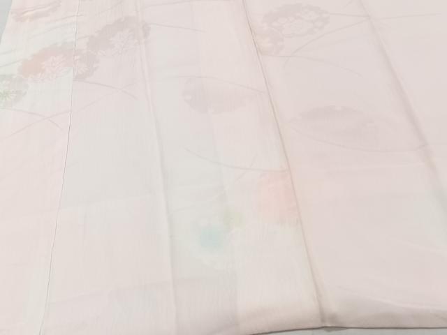 平和屋着物■長襦袢 袷 雪輪花地紋 暈し染め 正絹 逸品 CABG7017xi