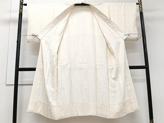 平和屋着物■長襦袢 袷 紗綾形地紋 正絹 逸品 CABG7018xi