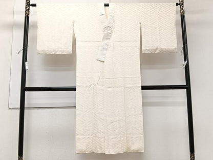 平和屋着物■長襦袢 袷 紗綾形地紋 正絹 逸品 CABG7018xi
