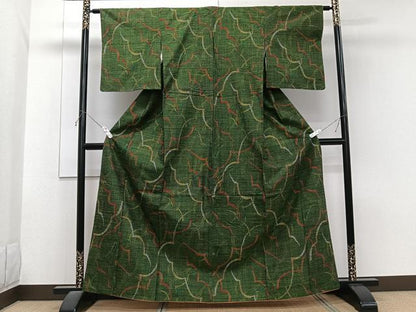 平和屋着物■上質な紬 抽象文様 高島屋扱い 正絹 逸品 CABG7024xi