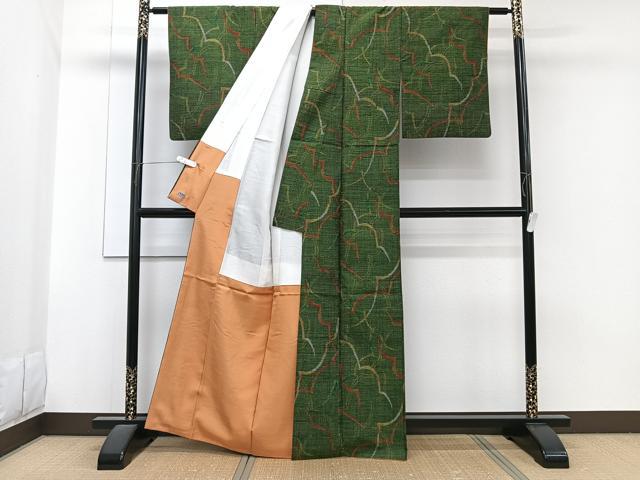 平和屋着物■上質な紬 抽象文様 高島屋扱い 正絹 逸品 CABG7024xi