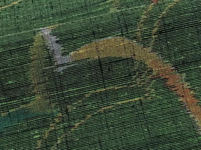 平和屋着物■上質な紬 抽象文様 高島屋扱い 正絹 逸品 CABG7024xi