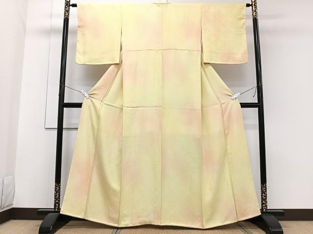 平和屋着物■上質な小紋　青海波地紋　暈し染め　正絹　逸品　CABG7031xi