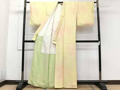 平和屋着物■上質な小紋　青海波地紋　暈し染め　正絹　逸品　CABG7031xi